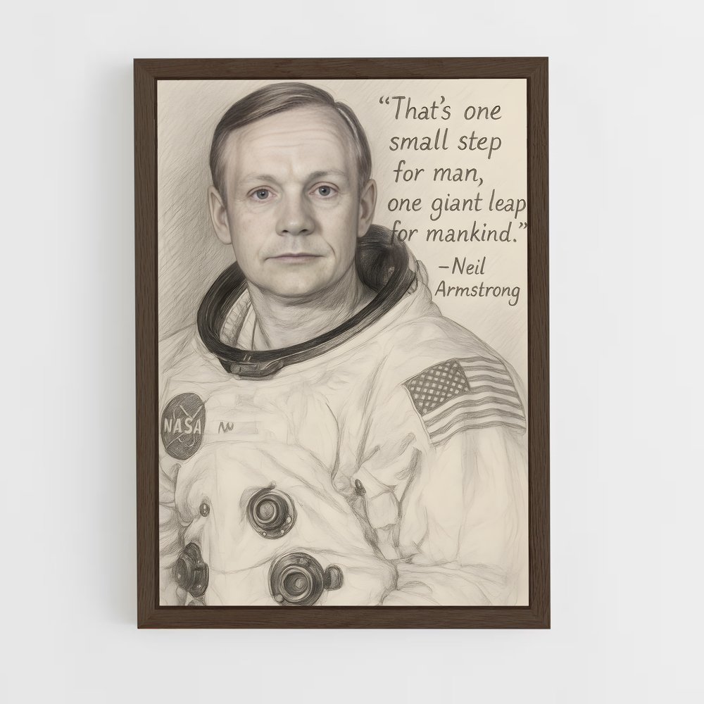 Poster Un Petit Pas pour l'Homme – affiche Astronautes (vue 5)